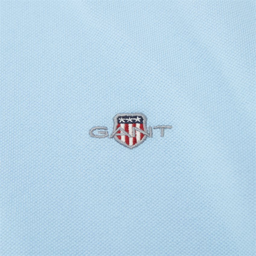 Gant T-shirts SHIELD SS PIQUE POLO 2210 CAPRI BLUE
